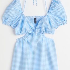 Short sleeve cut out mini dress